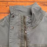 SONOMA Utility Jacket Olive Green Cargo Pockets Zip Front Bomber Style Women XL Photo 3