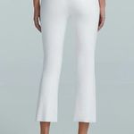 Commando  Women's Faux Leather Cropped Flare Leggings White Large Photo 1