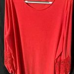 Dennis Basso Dennis By Lace Detail, Balloon Sleeve Top, Res Blouse Sz 3X Photo 0