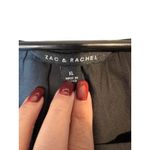 Zac & Rachel Black Scoop Neck Lace Up Corset Sleeves Women Sz XL Photo 6