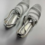 Dream Paris DREAM PAIRS Madison Ankle Strap Low Chunky Black Heel Sandal in Silver/Glitter Photo 6