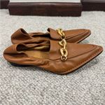 Tory Burch  Brown Leather Jessa Loafers Size 8 Horse-bit Equestrian Photo 8