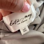 Katie May NWT Ruffled Draped Cocktail Gray Midi Dress Sz XL Photo 7