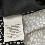 Ann Taylor  Shift Dress Faux Wrap Black White Abstract Dots Size 12 Women Stretch Photo 10