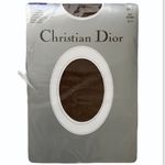 Christian Dior Control Top Ultra Sheer Leg Sandalfoot Pantyhose Size 1 Brown NWT Photo 0
