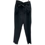 Modern Ambition Black Paper Bag Tie Waist 5 Pocket Ankle Crop Pants Womens M Size M Photo 10