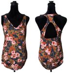 prAna Womens Locano Bra Tank Top Floral Print Size S Racerback Moisture Wicking Photo 1