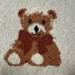 Stella Tweed Beige Teddy Bear Sweater XL Photo 3
