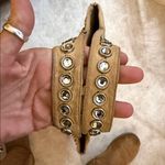 Luxury brand Kippys crystallized swarovski crystals tote shoulder bag metallic Gold Photo 4