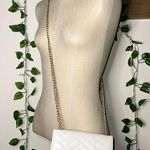 Bebe White Gold Crossbody Chain Strap Purse Photo 0