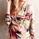 HD in Paris  Anthropologie Blouse, Size US 2.  Very Flattering! No Flaws.‎ Photo 0