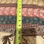 Blu Pepper Blue Pepper long-sleeved beige waffle-knit shirt patterned sleeves tie at hem LG Photo 7