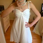 Hello Molly White Tie-Sleeve Sundress Photo 0