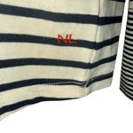 NILI LOTAN Target Long Sleeve Breton Top Cream And Black EUC Size Medium Photo 4