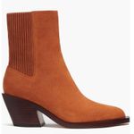 Coach Prestyn Ankle Booties Burnished Amber, Leather Suede Size 9 NEW w/o Box Photo 2