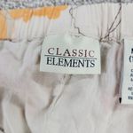 Classic Elements Vintage Skirt 10 Cream Pink Cotton Floral Tiered A-Line Flowy Photo 10