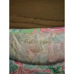 Lilly Pulitzer  Women Size XS Pink Flamingo Tiered Short Sleeve Dress Cotton City Photo 2