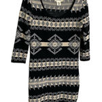 Denim & Supply Ralph Lauren  Black Southwestern Knit Dress Small Photo 0