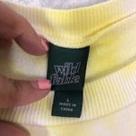 Wild Fable tie dye yellow white dress w/pockets short sleeve large Photo 7