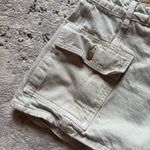 ZARA Sage Green Cargo Shorts with Structured Waistband Photo 1