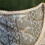 Kimchi Blue  Lace Top Ecru Scoop Neck Pocket M Photo 5