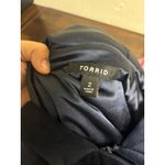 Torrid Navy Blue Velour Zip-Up Hoodie 2XL | Plus Size Cozy Soft Jacket Photo 1