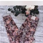 Calvin Klein Womens Compression High Waist Leggings Camouflage Pink Brown Small Photo 1