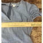 J Crew V Neck Chambray Denim dress woman's 2 Blue Photo 3