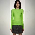 Ganni  NEW Quilted Long Sleeve Tee Shirt large Photo 4