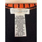 Vintage Halloween Bear Pumpkin Sweater Vest Sz XL Orange Black "Happy Haunting" Photo 5