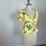 Aritzia  Wilfred Aurelia Yellow Floral Blouse Photo 2