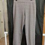 Susan Graver  Houndstooth Pants with Brown Accents Business Casual Small Career Photo 0