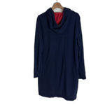 Tommy Hilfiger  Hoodie Dress Womens Large Navy Blue Spell Out Sweatshirt pullover Photo 8