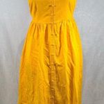 Universal Threads Bright sunshine orange open back midi sundress with pockets size small Photo 0