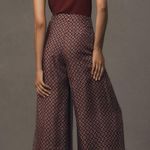 Anthropologie Anthro The Avery Pleated Wide-Leg Trousers by Maeve: Sheer Silk Edition Photo 3