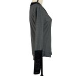 X By Gottex Medium Top Mesh Inserts Stretch Long Sleeve Gray Heather Curved Hem Photo 4