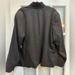 Coldwater Creek  Dark Grey Shaped Ponte Shawl Collar Zip Jacket Plus Size 22W NWT Photo 4