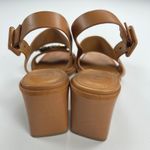 Tory Burch  Delaney Embellished Sandal Camel Brown Tortoise Crystal Size 7.5M Photo 2