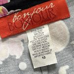 Vintage Skort Shorts Skirt Black Hibiscus Pineapple 10 8 6 Photo 2