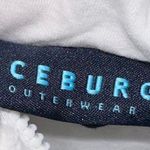 Iceburg Outerwear Quarterzip White Fuzzy Hoodie Size L Photo 3