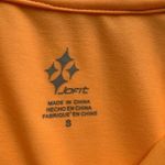 JoFit Oracle Orange Blue White 1/4 Zip Cap Sleeve Pullover Golf Top Size Small Photo 4
