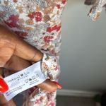 Natural Life  Sheer Multi Floral V-Neck Tiered Long Bell Sleeve Maxi Dress XS Photo 6