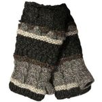 Nwt Paths of The Spirit Cozy Knit Wool Fingerless Gloves Gray Photo 0