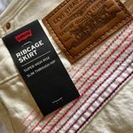 Levi's NWT RAINBOW RIBCAGE WOMEN'S SKIRT Off White Photo 7