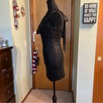 NWOT black sequined halter mini dress size 0 prom cocktail party dress Photo 4