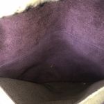 UGG Large Plum & Ivory Leather Shearling Sheepskin Tote Bag MINT CONDITION Photo 13