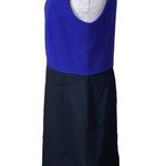 Talbots wool sleeveless colorblock dress with back invisible zipper size 12 Photo 1