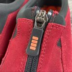 Lands' End Land’s End Red & Black Suede Zip Up Athletic Shoes 7.5 Photo 4