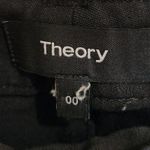 Theory  Black Mid Rise Ankle Stretch Travel Work Classic Skinny Pants Size 00 Photo 5