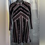 Free People  Stella Graphic Long Sleeve Mini Dress size medium NWOT Photo 5